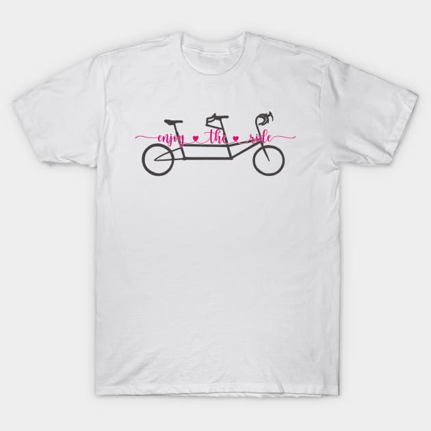 Enjoy the ride - travel tandem T-Shirt by ashalye